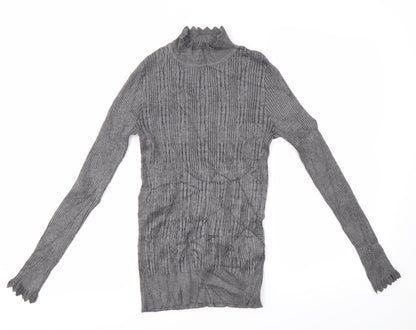 Womens UK Size 12 Matalan Grey Pullover Jumper