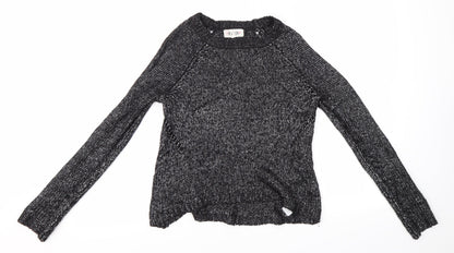 Womens UK Size 10 New Look Black Pullover Jumper