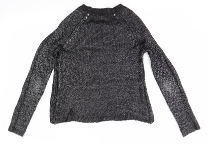 Womens UK Size 10 New Look Black Pullover Jumper