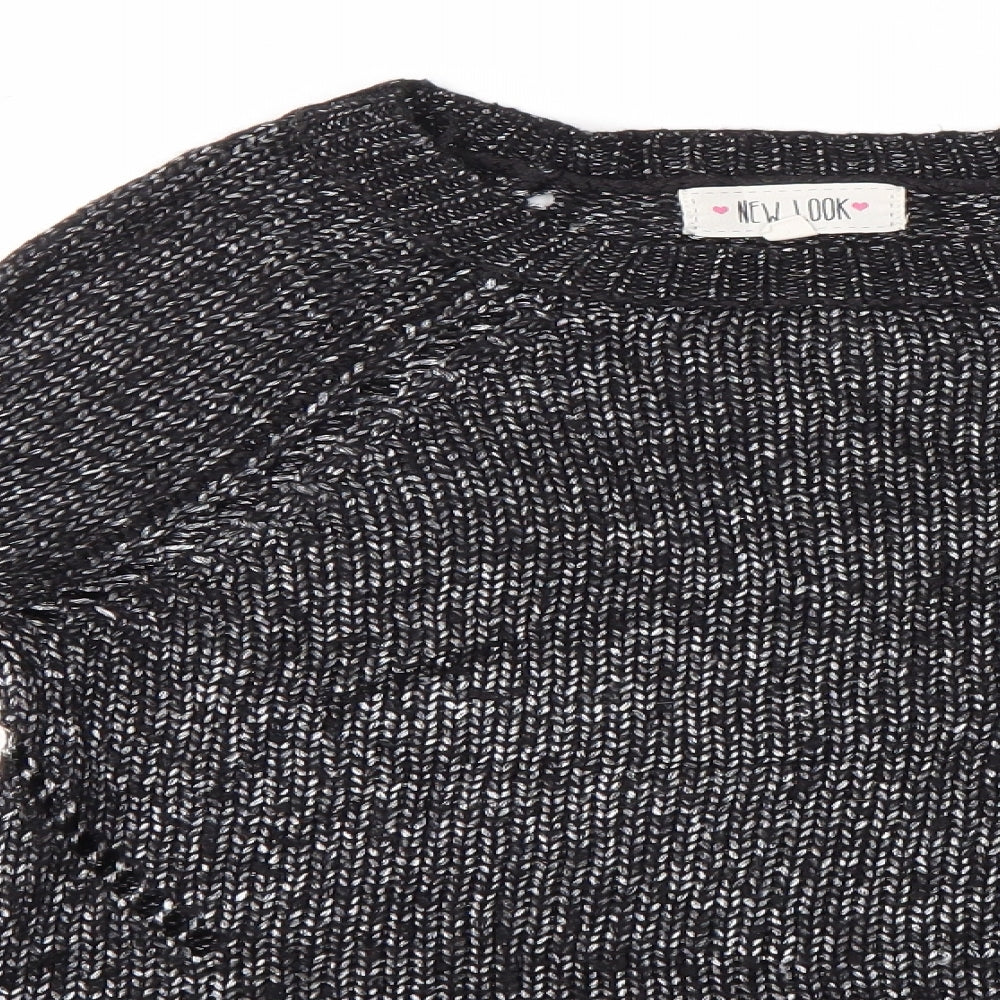 Womens UK Size 10 New Look Black Pullover Jumper