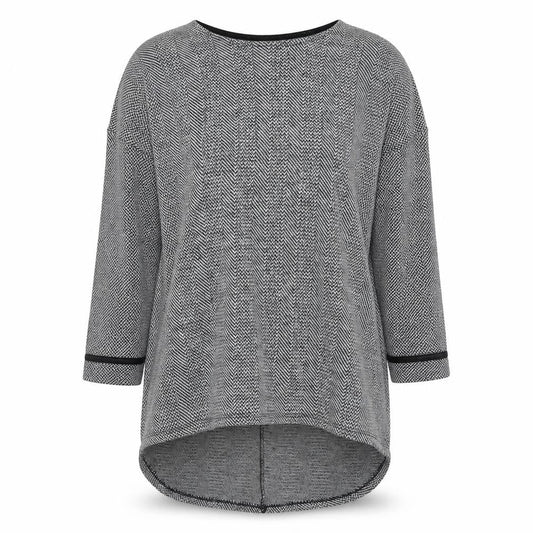 Womens UK Size M Apricot Grey Pullover Jumper