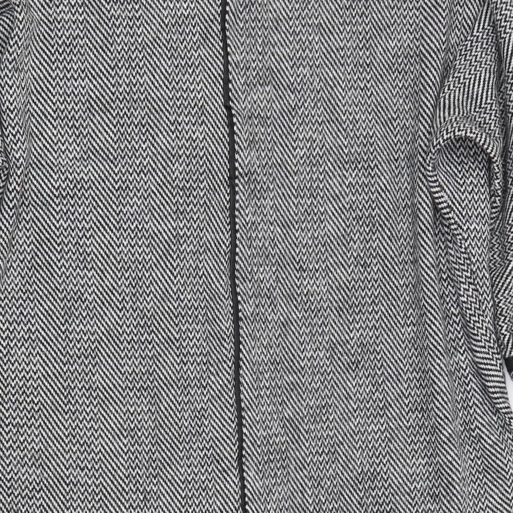 Womens UK Size M Apricot Grey Pullover Jumper