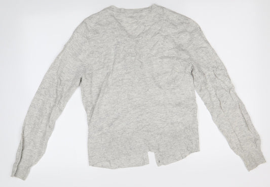 Womens UK Size M Oasis Grey Cardigan Jumper