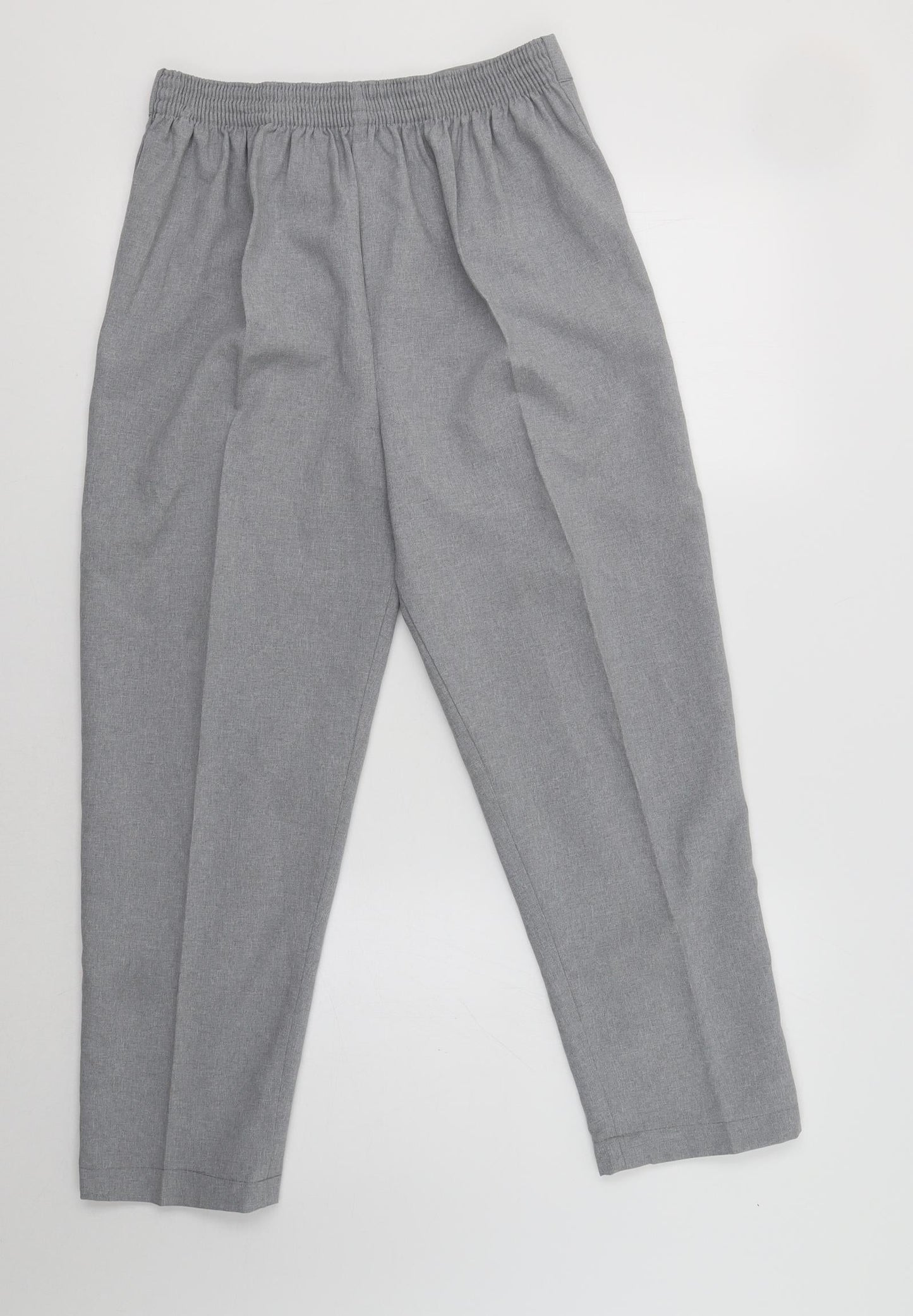 Womens UK Size 12 Preworn Regular Fit  Grey Trousers