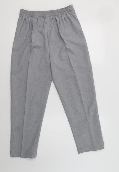 Womens UK Size 12 Preworn Regular Fit  Grey Trousers