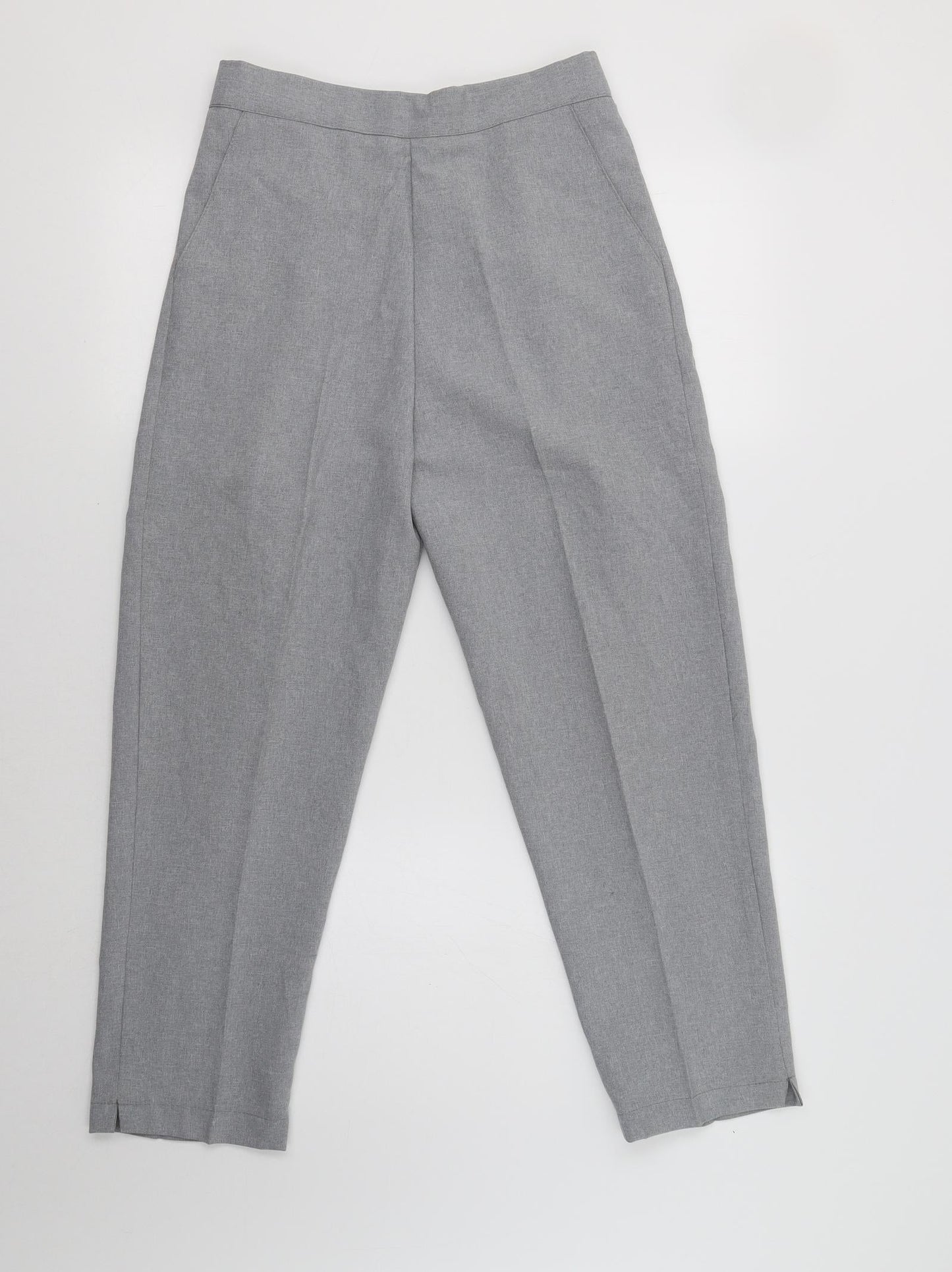 Womens UK Size 12 Preworn Regular Fit  Grey Trousers