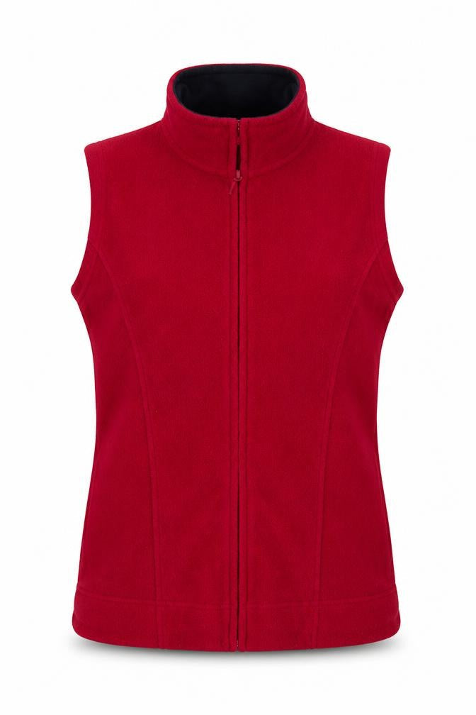 Front view of Isle women’s pink gilet coatigan, size UK 12