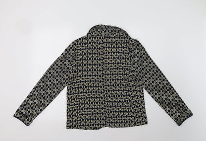 Primark Womens Blue Geometric  Jacket Blazer Size 10