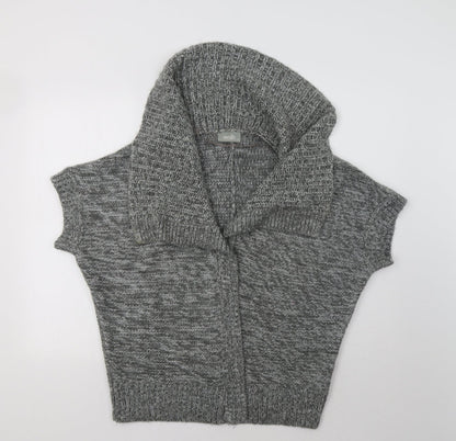 Womens UK Size S Wallis Grey Cardigan Jumper