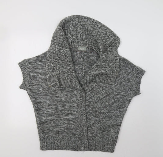 Womens UK Size S Wallis Grey Cardigan Jumper