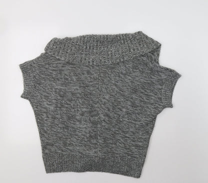 Womens UK Size S Wallis Grey Cardigan Jumper