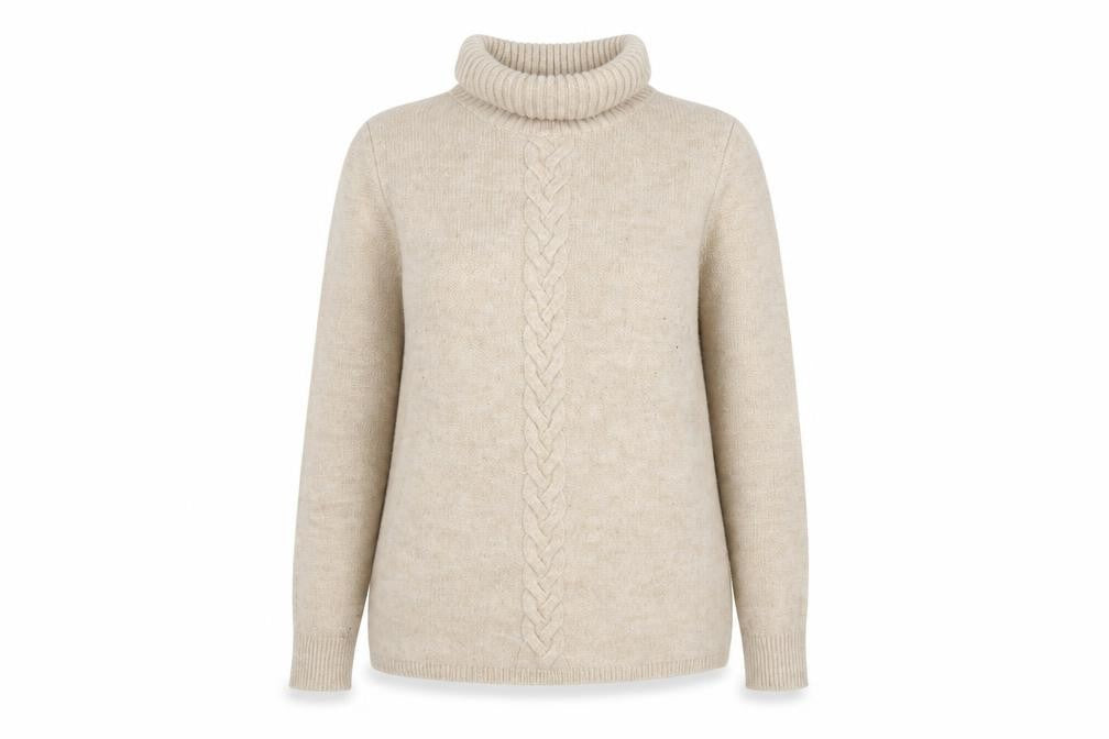 Womens UK Size S Peacocs Beige Pullover Jumper