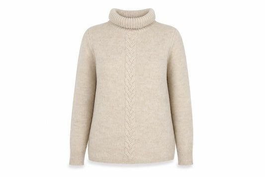 Front view of Peacocks women’s beige jumper, size S