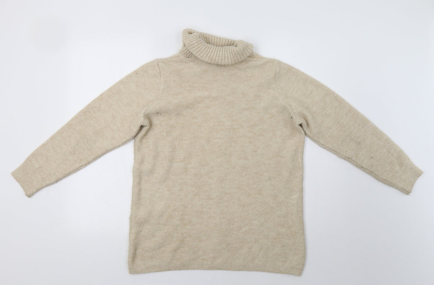 Womens UK Size S Peacocs Beige Pullover Jumper