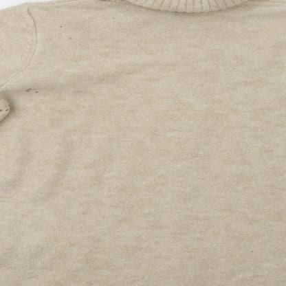 Womens UK Size S Peacocs Beige Pullover Jumper