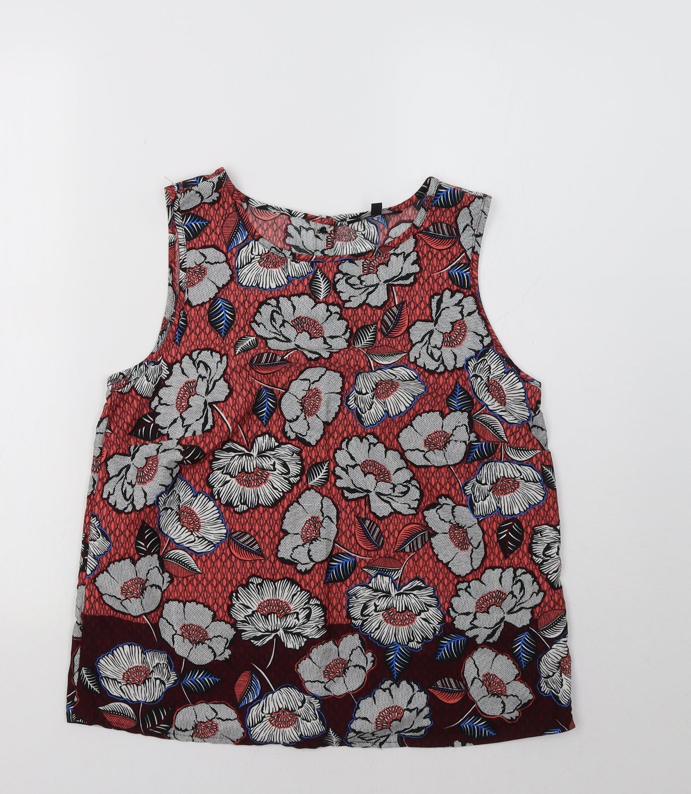 Womens UK Size 10 New Look Multicoloured Basic Tank