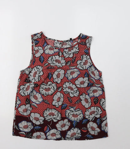 Womens UK Size 10 New Look Multicoloured Basic Tank