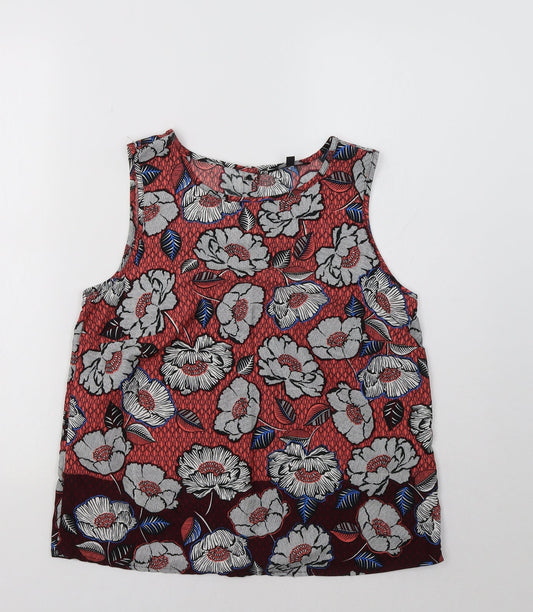 Womens UK Size 10 New Look Multicoloured Basic Tank