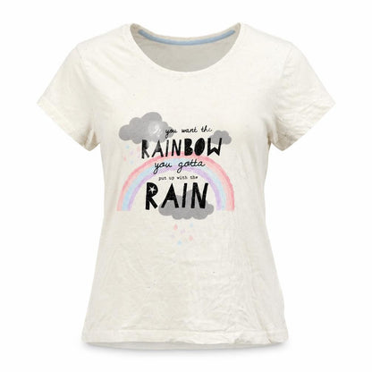 Womens UK Size 6 F&F Ivory Basic T-Shirt