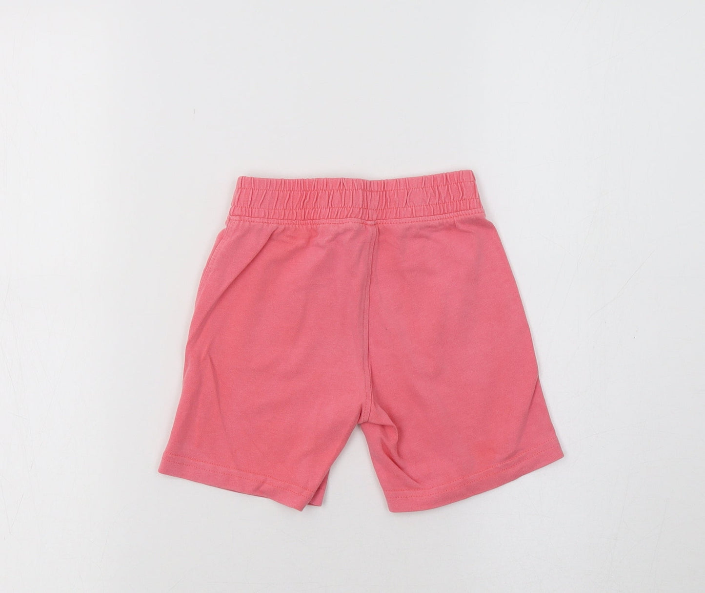 Preworn Girls Pink   Sweat Shorts Size 2 Years