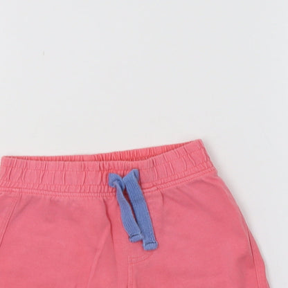 Preworn Girls Pink   Sweat Shorts Size 2 Years