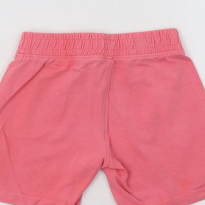 Preworn Girls Pink   Sweat Shorts Size 2 Years