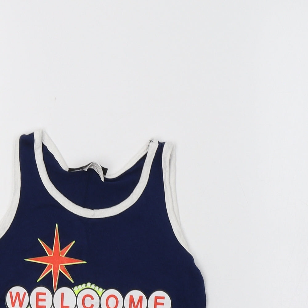 Shelor Girls Blue   Basic Tank Size 4 Years  - Las Vegas