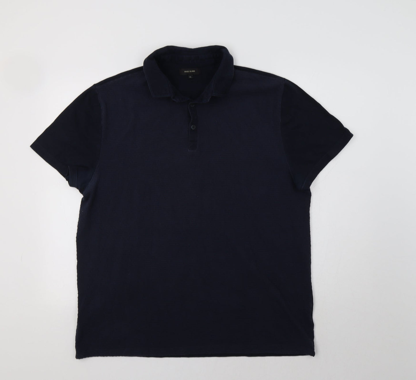 River Island Mens Blue    Polo Size XL