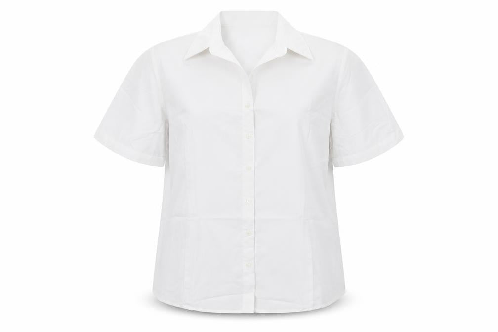 Womens UK Size 18 Disley White Basic Button-Up