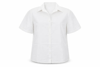 Womens UK Size 18 Disley White Basic Button-Up
