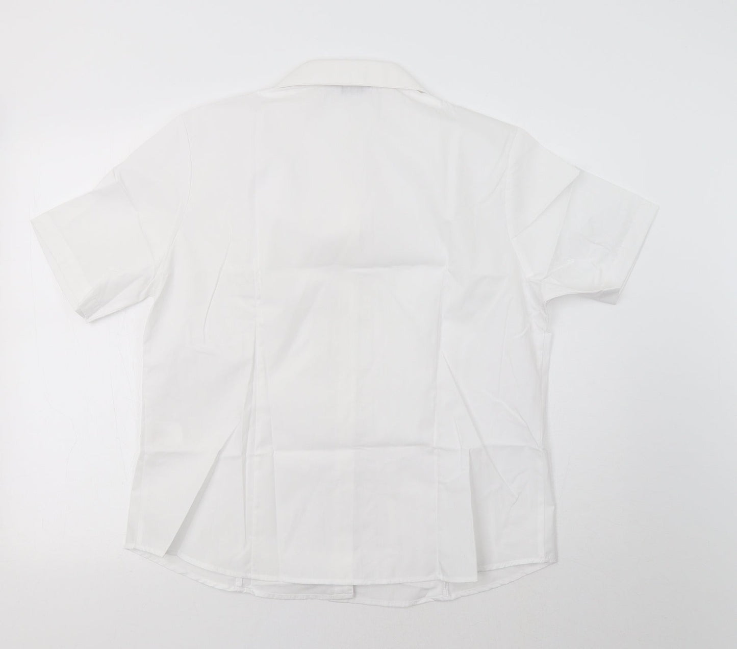 Womens UK Size 18 Disley White Basic Button-Up