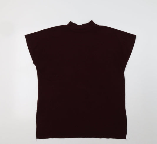 Womens UK Size 12 M&Co Purple Basic Blouse