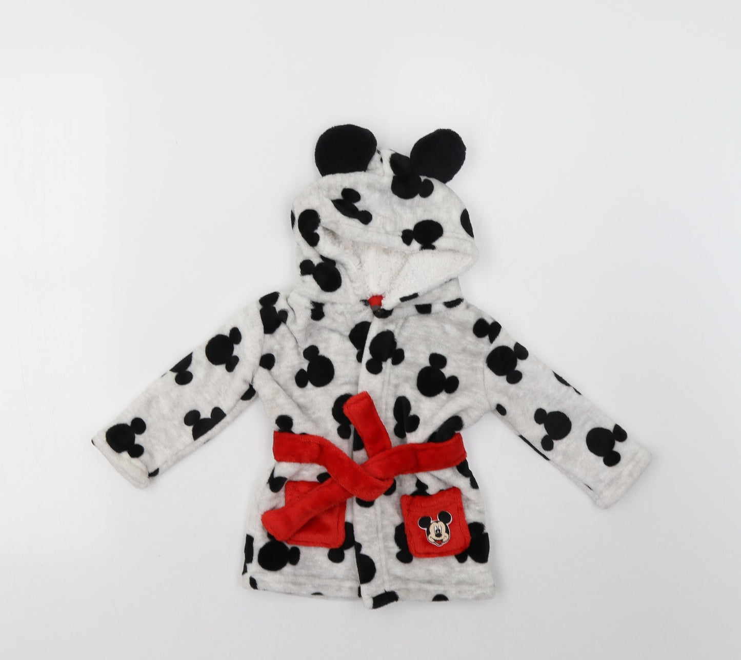 Primark Baby Grey Geometric  Kimono Pyjama Top Size 6-9 Months  - Mickey Mouse