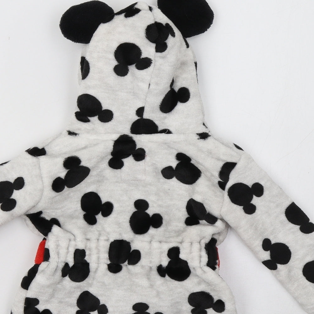 Primark Baby Grey Geometric  Kimono Pyjama Top Size 6-9 Months  - Mickey Mouse