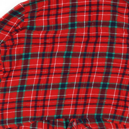 F&F Womens Multicoloured Plaid  Top Nightshirt Size 8