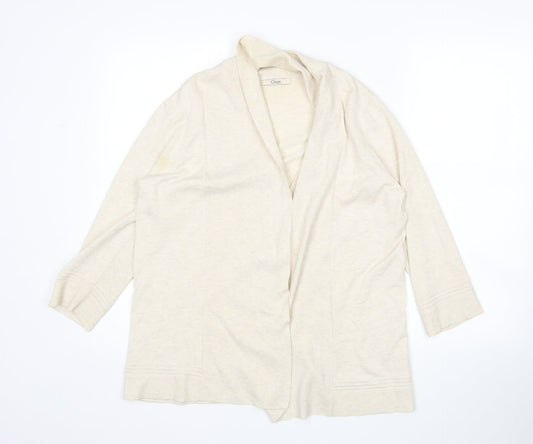 M&S Womens Beige   Cardigan Jumper Size 12