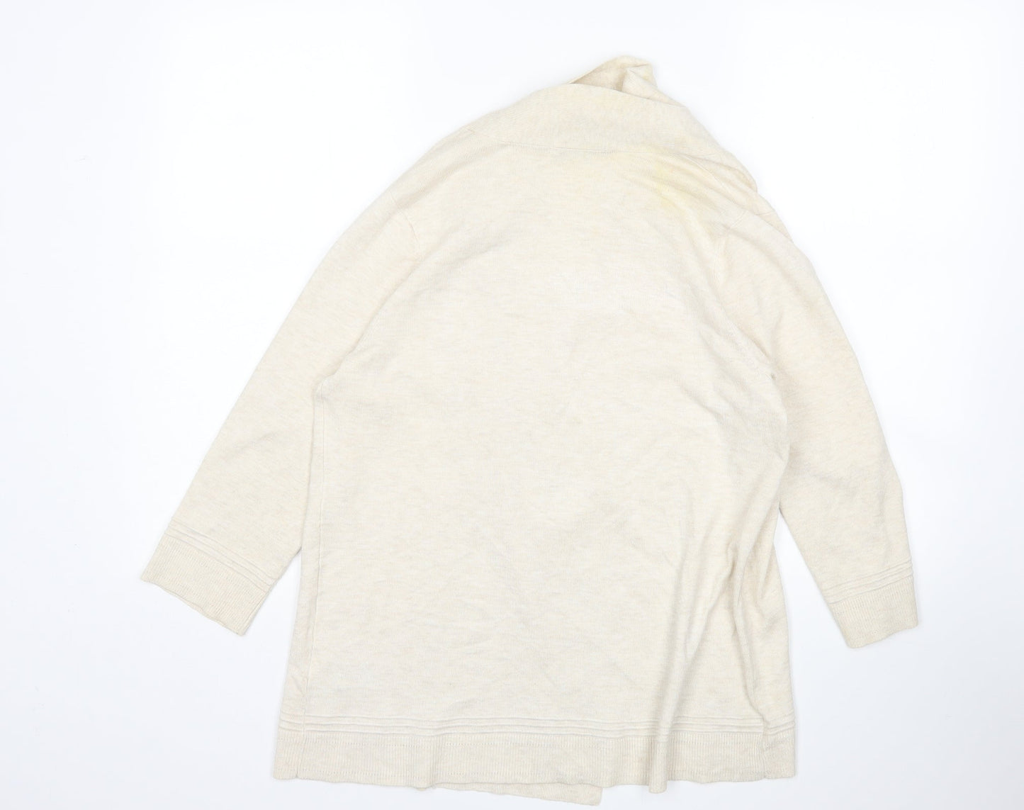 M&S Womens Beige   Cardigan Jumper Size 12