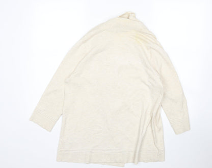 M&S Womens Beige   Cardigan Jumper Size 12