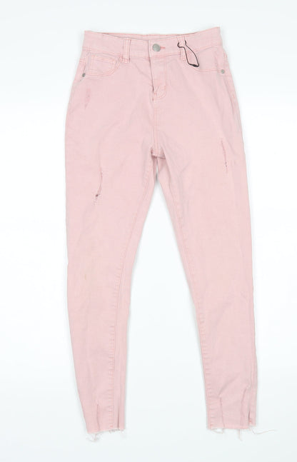 Denim Co Girls Pink   Skinny Jeans Size 11-12 Years