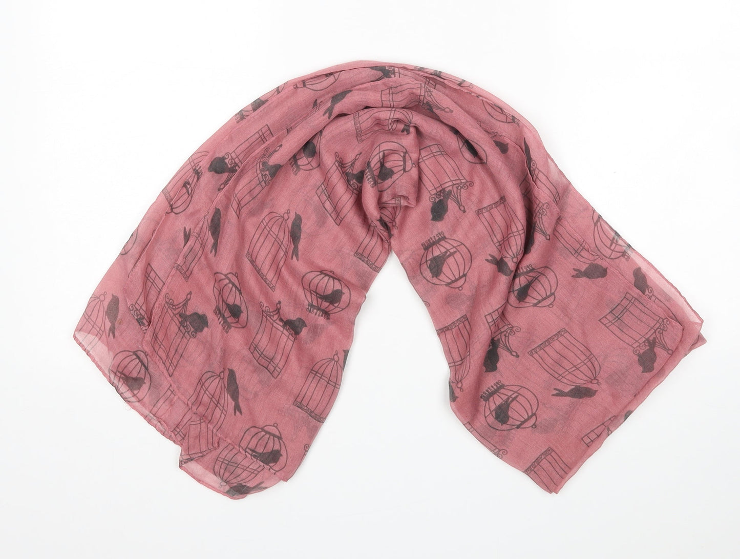 Preworn Womens Pink Animal Print   Shawl/Wrap