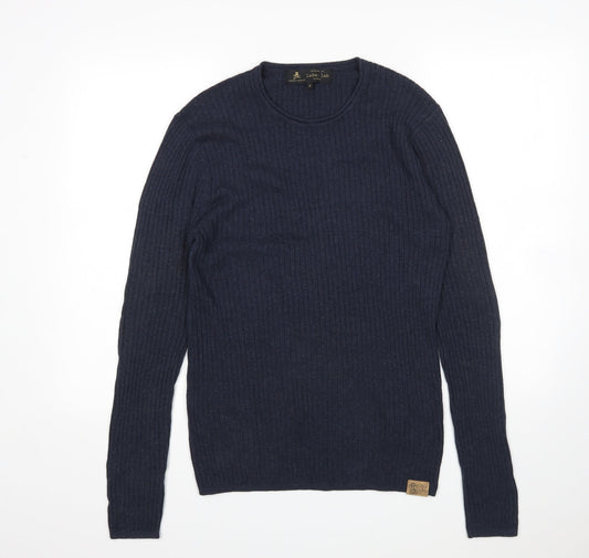 Label Lab Mens Blue   Pullover Jumper Size S