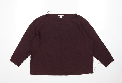 Womens UK Size L H&M Purple Pullover Jumper
