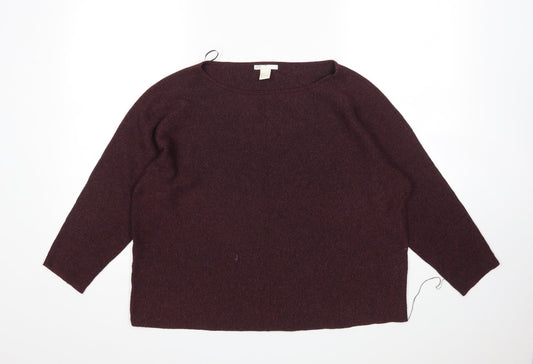 Womens UK Size L H&M Purple Pullover Jumper