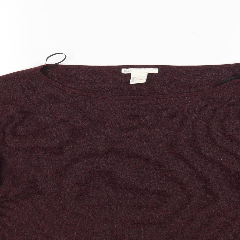 Womens UK Size L H&M Purple Pullover Jumper