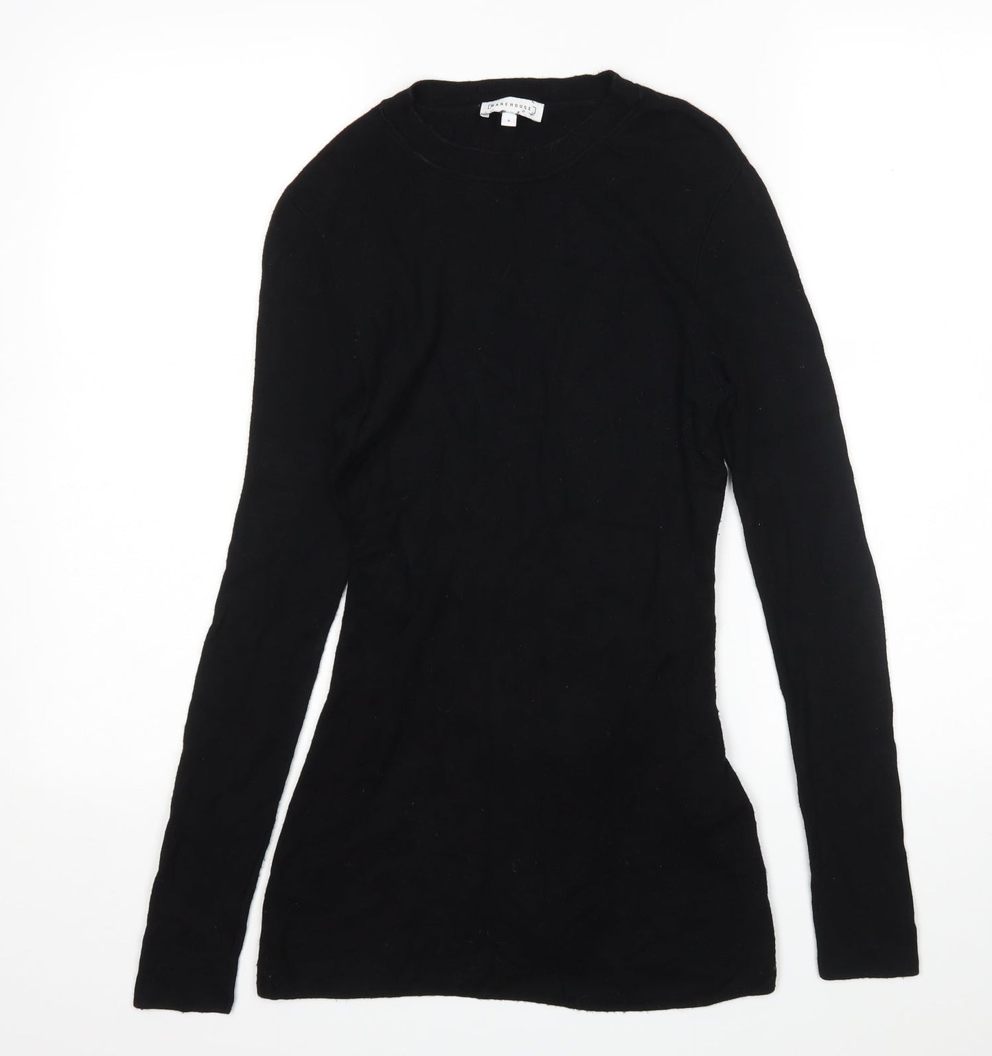 Womens UK Size 8 Warehouse Black Pullover Jumper