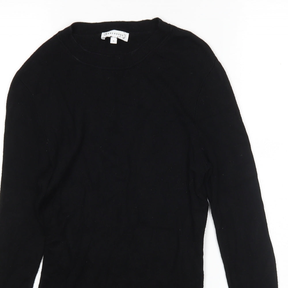 Womens UK Size 8 Warehouse Black Pullover Jumper