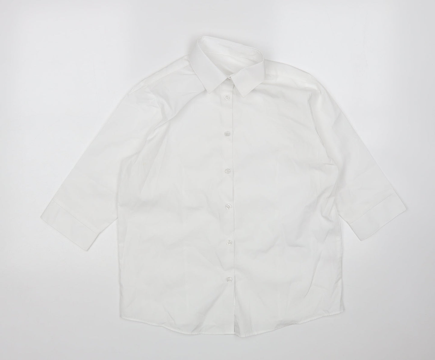 George Boys White   Basic Button-Up Size 13-14 Years