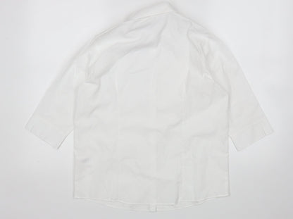 George Boys White   Basic Button-Up Size 13-14 Years