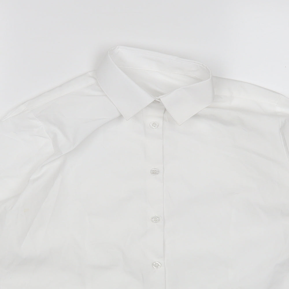 George Boys White   Basic Button-Up Size 13-14 Years