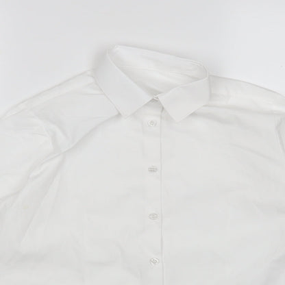 George Boys White   Basic Button-Up Size 13-14 Years